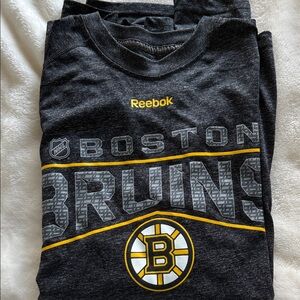 Reebok Boston Bruins Charcoal Tee